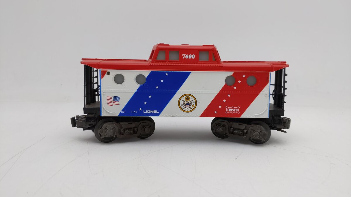 Lionel 6-7600 O Gauge Spirit of 76 N5C Porthole Lighted Caboose #7600 EX