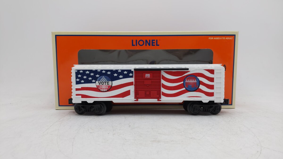 Lionel 6-25060 O Republican 2008 Election Boxcar EX/Box
