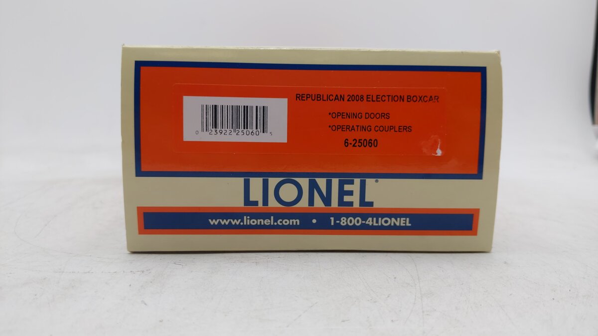 Lionel 6-25060 O Republican 2008 Election Boxcar EX/Box