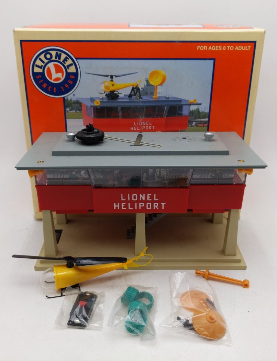 Lionel 6-14084 419R Operating Lionel Heliport EX/Box