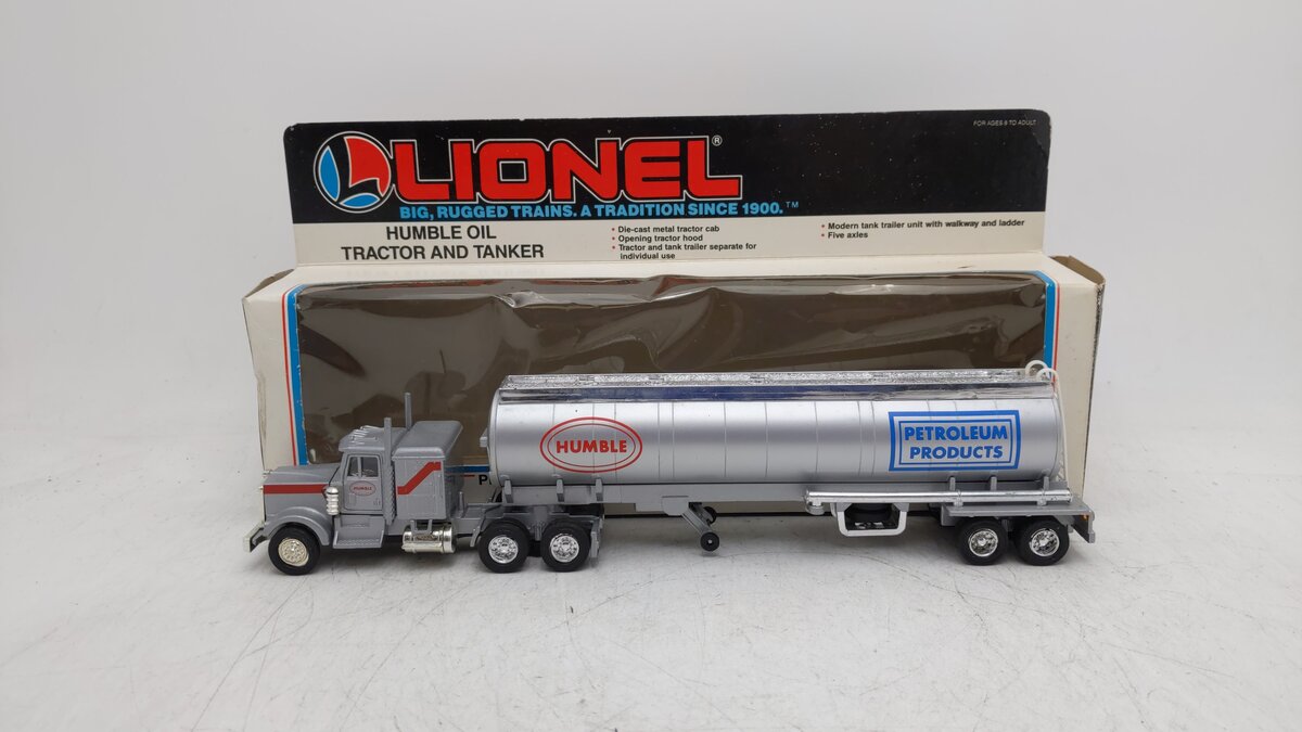 Lionel 6-12837 O Gauge Humble Oil Tractor Trailer & Tanker EX/Box