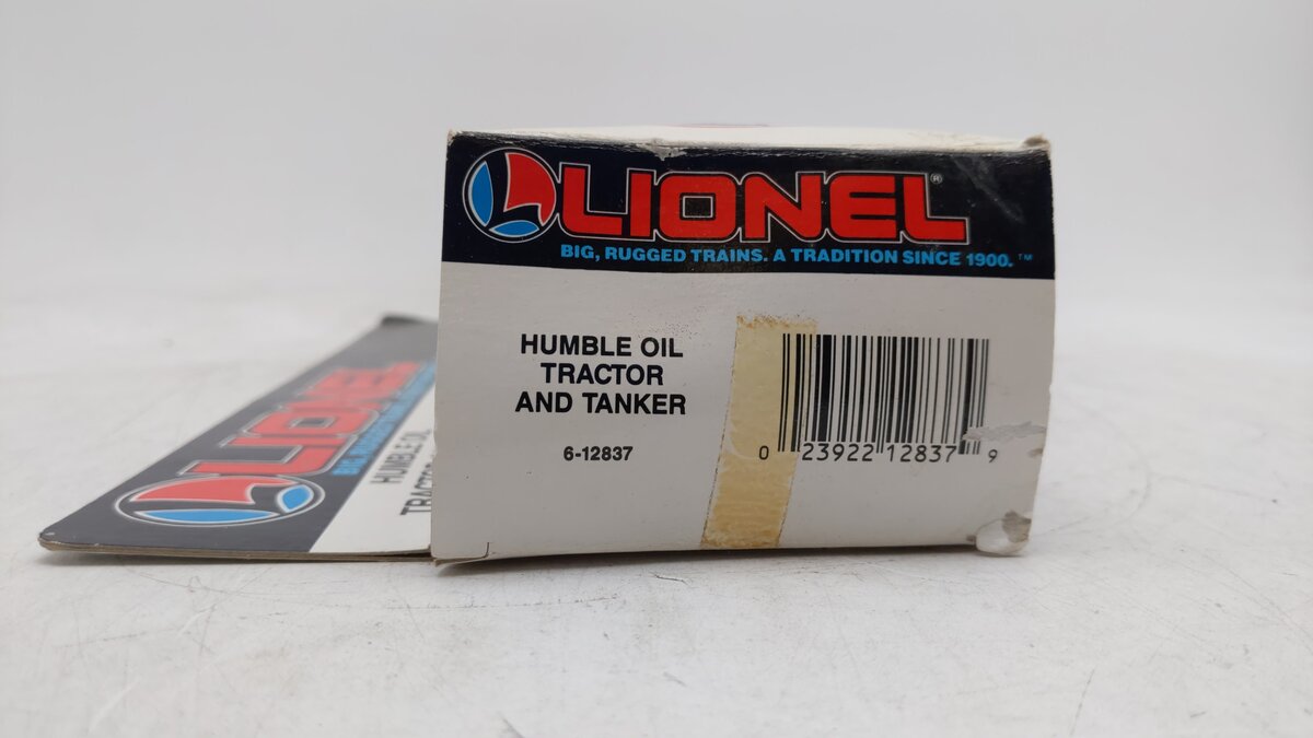 Lionel 6-12837 O Gauge Humble Oil Tractor Trailer & Tanker EX/Box