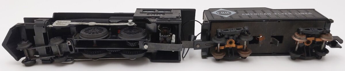 American Flyer 21165 Vintage S Erie 4-4-0 Steam Locomotive & Tender #21165 EX