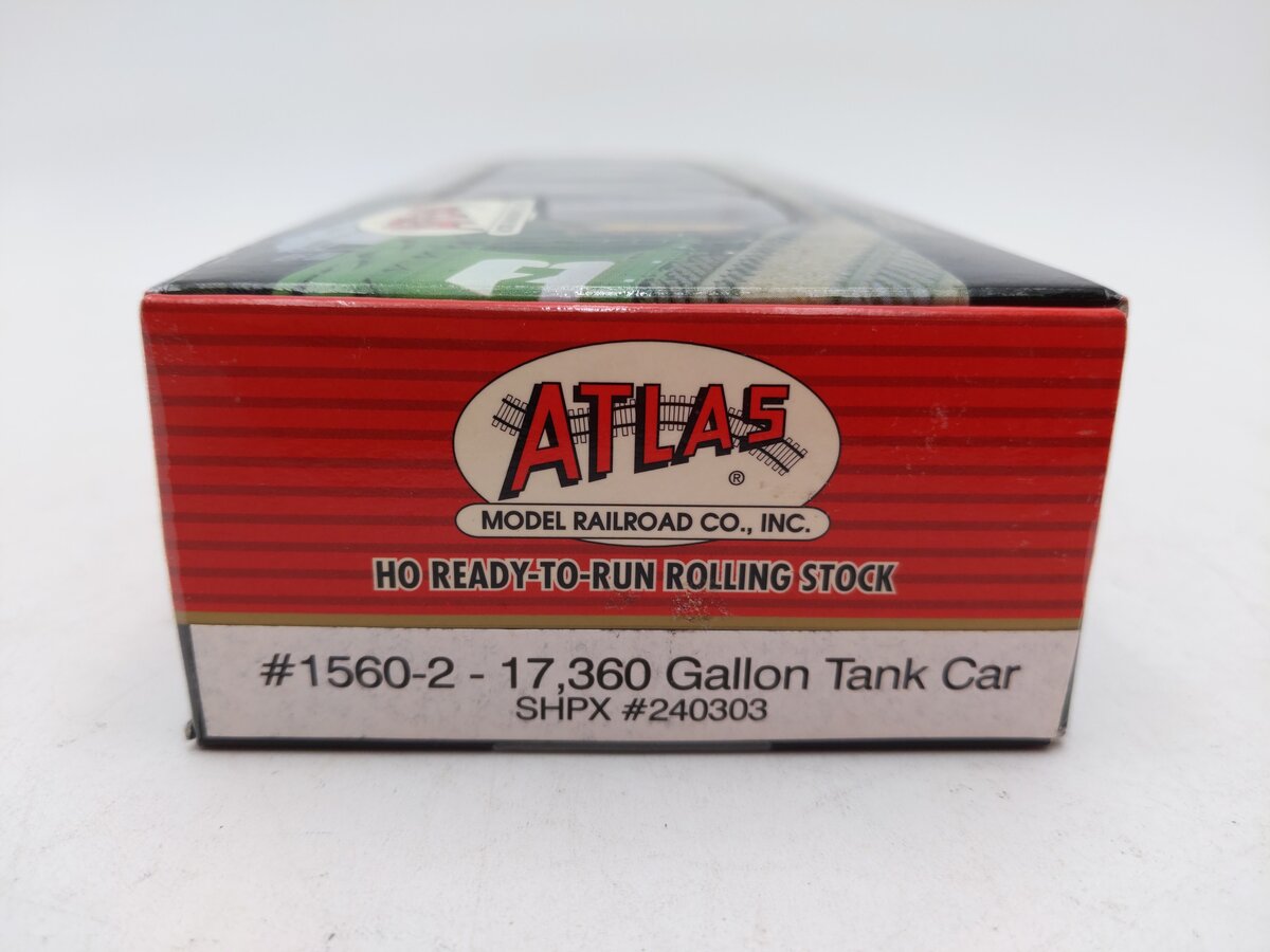 Atlas 1560-2 HO Scale Shippers Car Line (SHPX) 17,360 Gallon Tank Car #240303 EX/Box