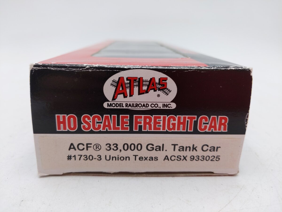 Atlas 1730-3 HO Union Texas ACF 33,000 Gallon Tank Car #933025 EX/Box