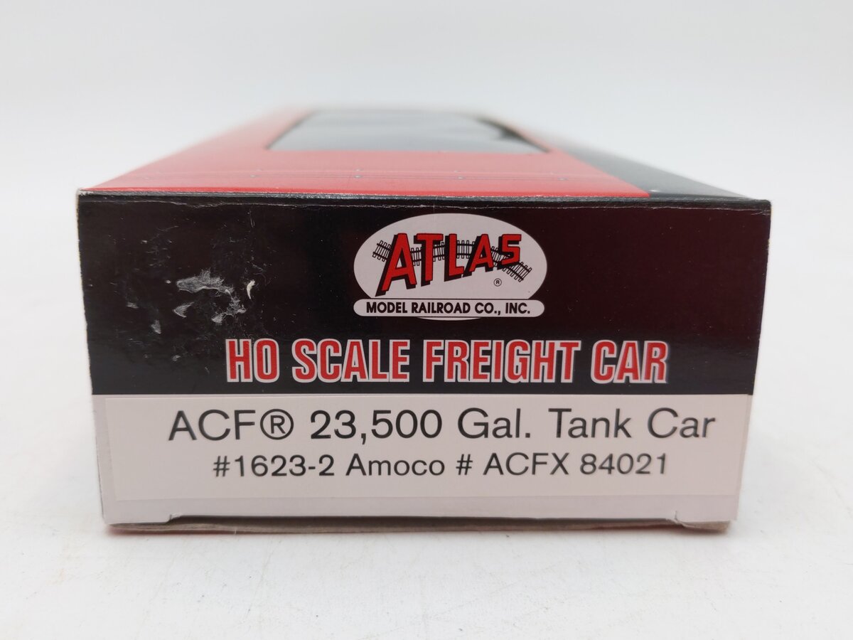 Atlas 1623-2 HO Scale ACFX/Amoco 23,500 Gallon Tank Car #84021 EX/Box
