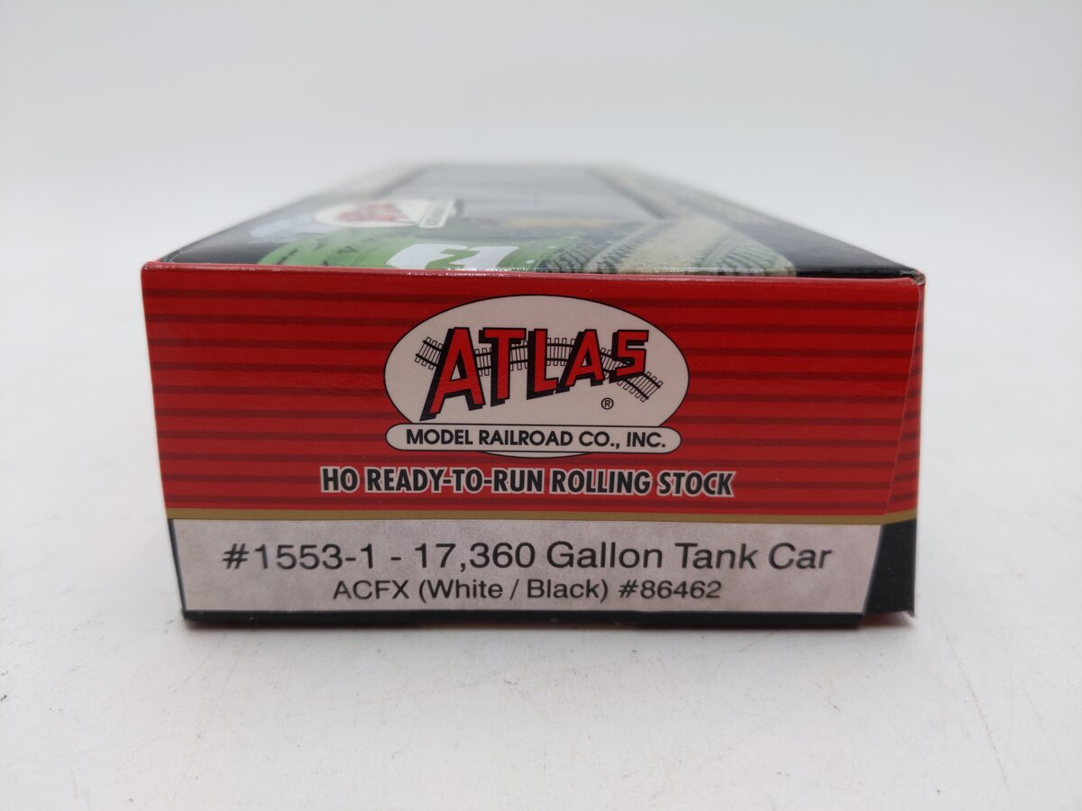 Atlas 1553-1 HO Scale ACFX 17,360 Gallon Tank Car #86462 EX/Box