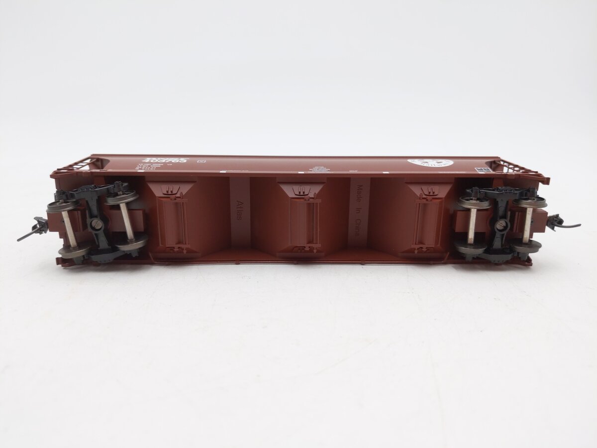 Atlas 1455-2 HO Burlington Northern Santa Fe 3 Bay Centerflow Hopper Car #403763 EX/Box