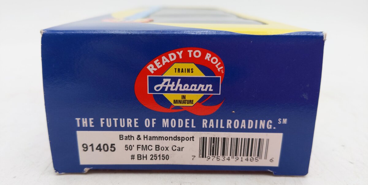 Athearn 91405 HO Scale Bath & Hammondsport FMC Box Car #25150 LN/Box