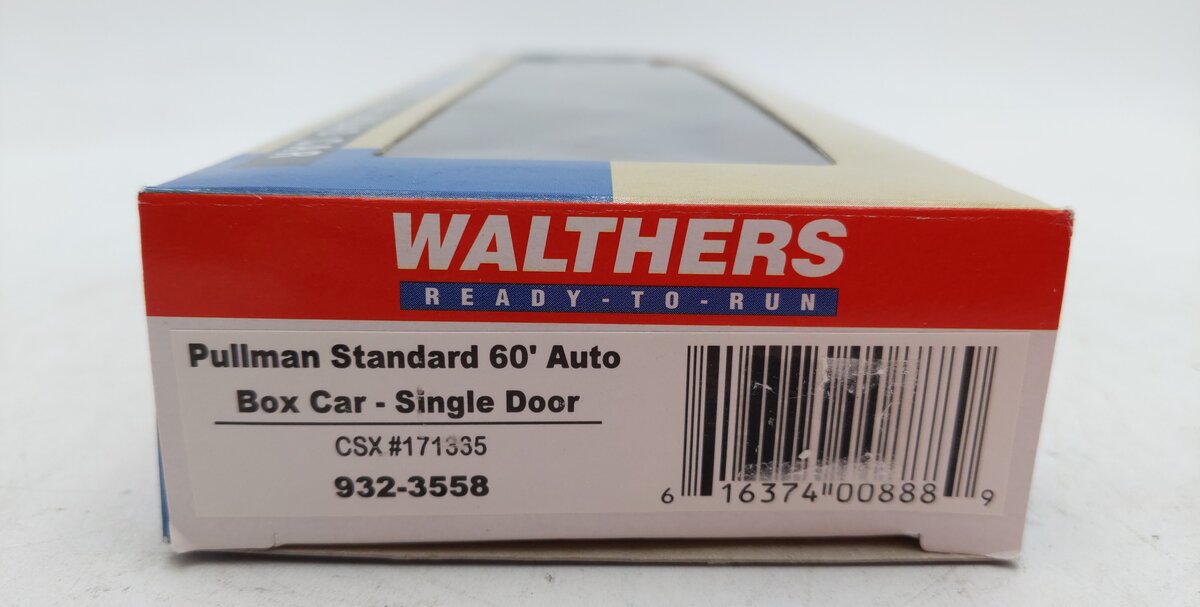 Walthers 932-3558 HO CSX Pullman Standard 60' Auto Single Door Boxcar #171335 LN/Box