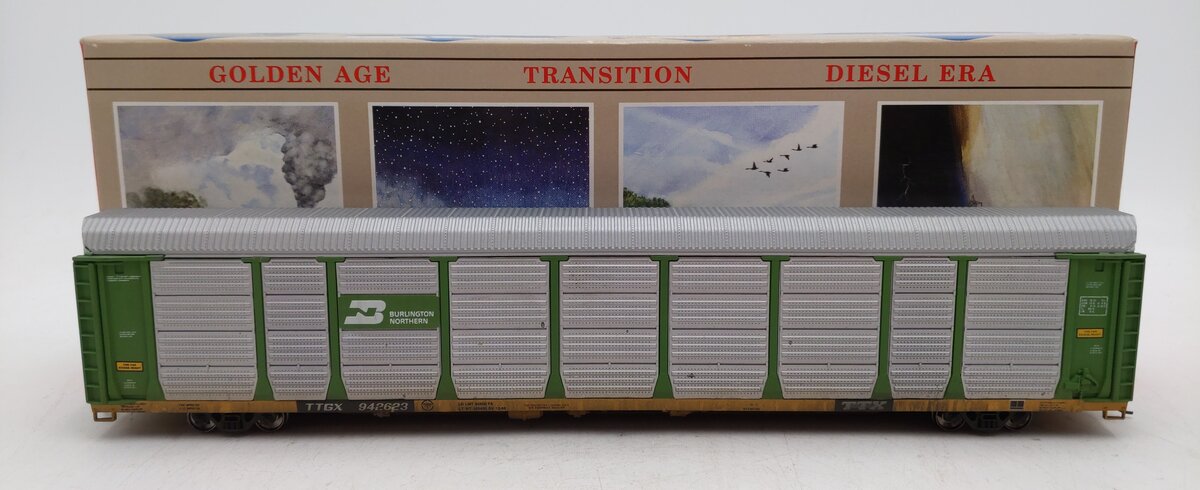 Walthers 932-4810 HO BN 89' Enclosed Auto Carrier #942623 (Weathered) -Assembled EX/Box