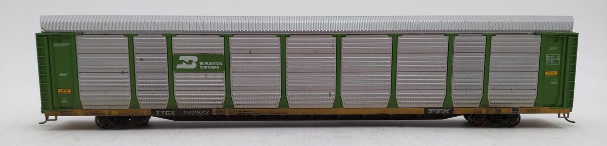 Walthers 932-4810 HO BN 89' Enclosed Auto Carrier #942623 (Weathered) -Assembled EX/Box