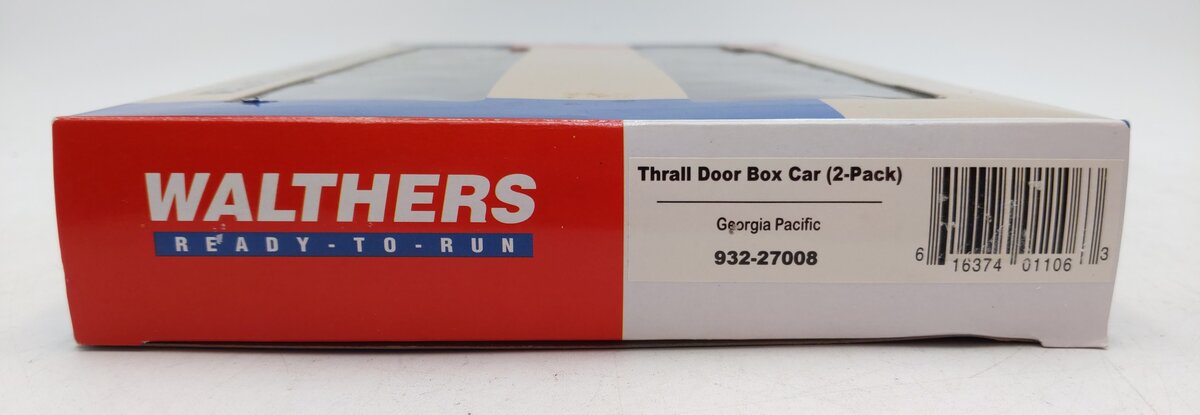 Walthers 932-27008 HO Scale Georgia Pacific Thrall Door Boxcar 2-Pack EX/Box