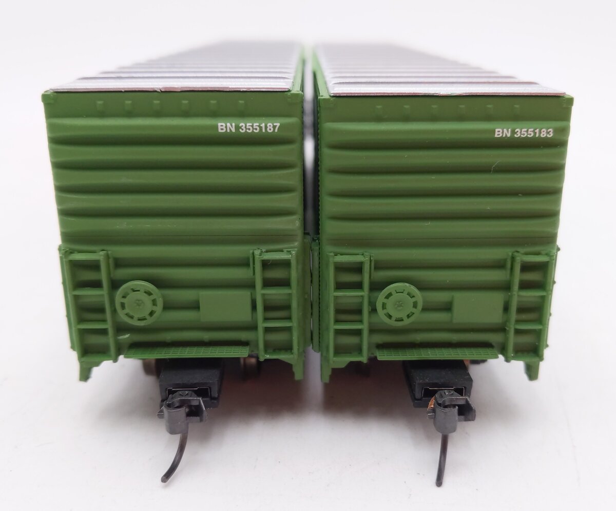 Walthers 932-23557 HO Scale BN Pullman Standard 60' Auto Boxcars (2-Pack) EX/Box