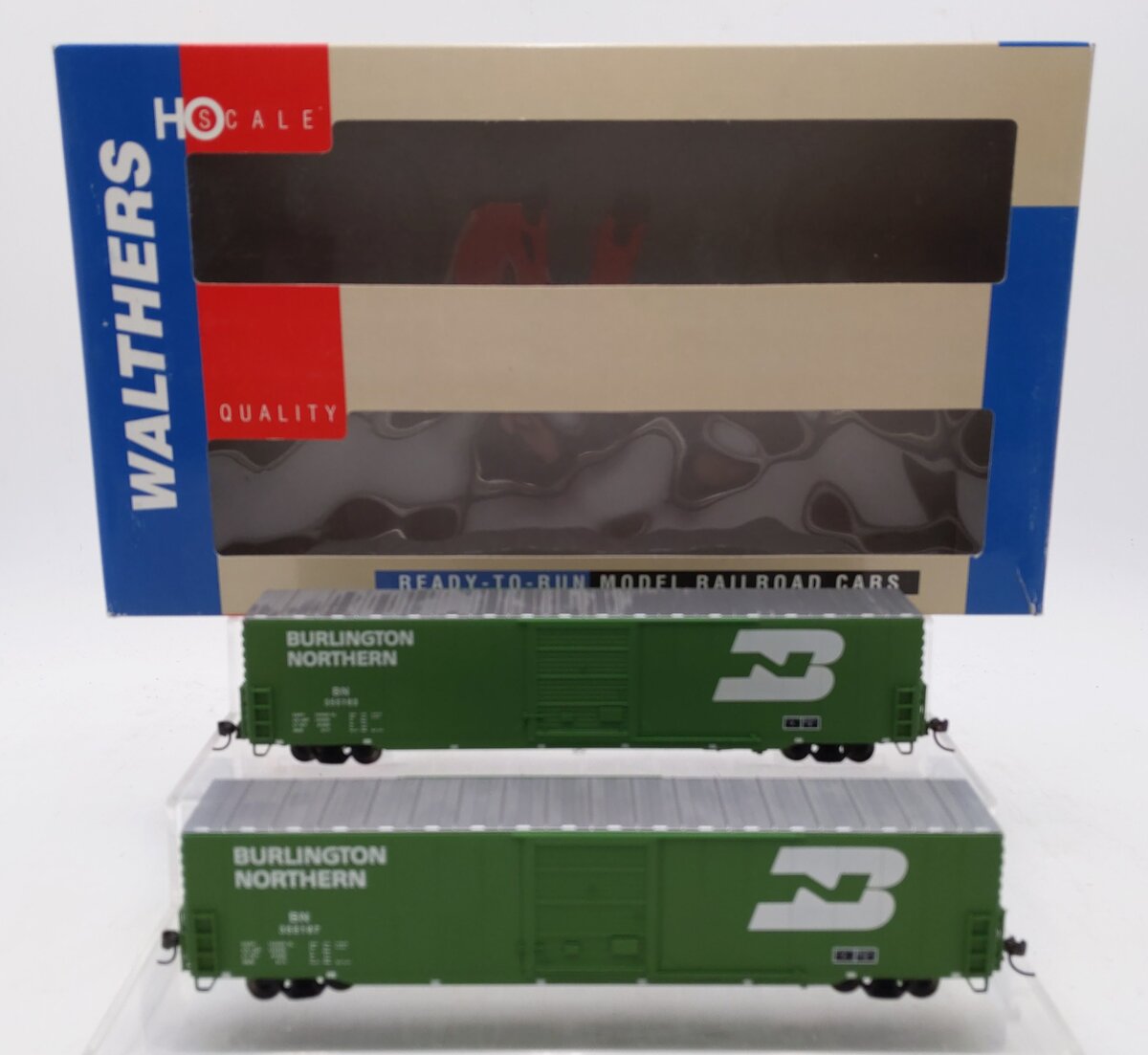 Walthers 932-23557 HO Scale BN Pullman Standard 60' Auto Boxcars (2-Pack) EX/Box