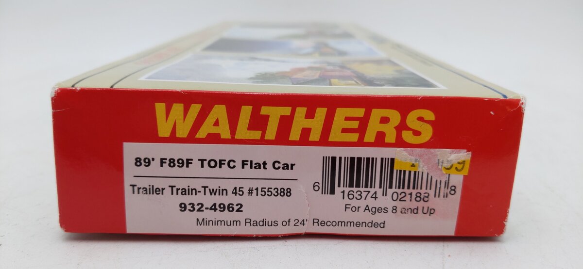 Walthers 932-4962 HO Scale Trailer Train 89' F89F TOFC Flat Car Kit #155388 MT/Box