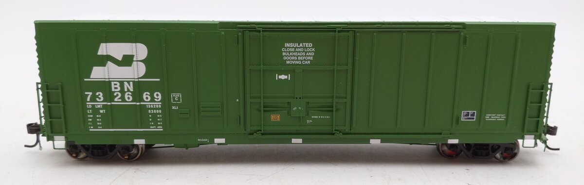 Athearn G4332 HO Scale Burlington Northern Plug-Door Box Car #732347 LN/Box
