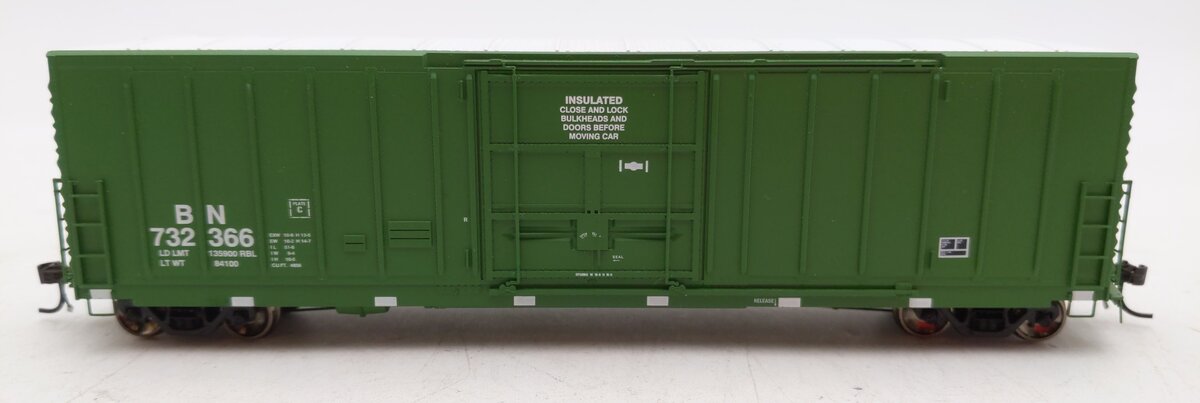 Athearn G4348 HO Scale Burlington Northern 50' PC&F Plug Door Boxcar #732366 LN/Box