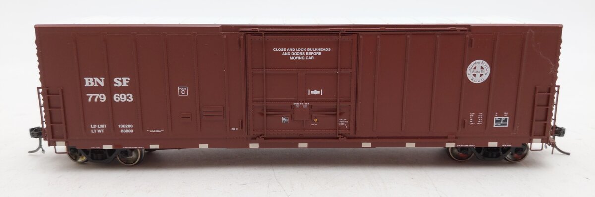 Athearn G4341 HO Scale Burlington Northern 50' PC&F Plug Door Boxcar #779693 EX/Box