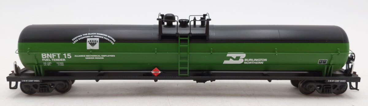 Athearn 7371 HO Scale Burlington Northern 62' Tank Car #15