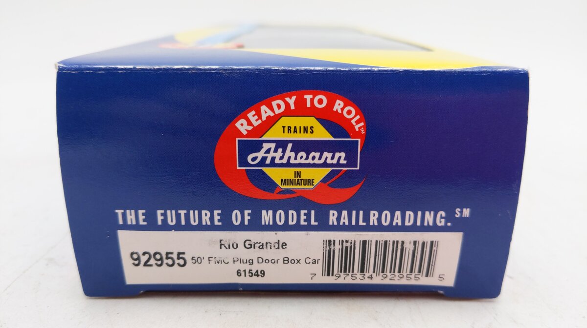Athearn 92955 HO Scale Rio Grande 50' FMC Plug Door Box Car #61549 LN/Box