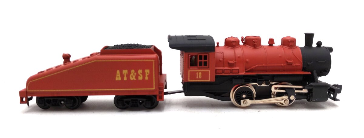 IHC 8002 HO Scale ATSF 0-4-0 Steam Locomotive Switcher #18 LN/Box