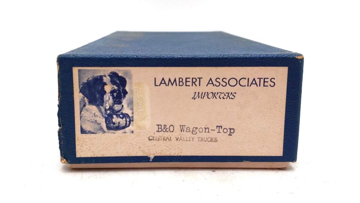 Lambert HO Brass B&O Wagon-Top EX/Box