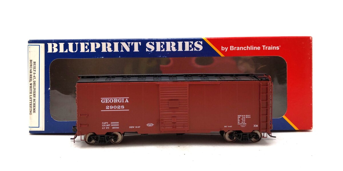 Branchline Trains 114122 HO Georgia RR 40' AAR 6' Door Boxcar # 29028 LN/Box