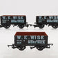 Hornby R6038 OO Scale W.E. Wise Open Coal Wagon 3 Car Set #18/19/21 EX