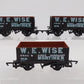 Hornby R6038 OO Scale W.E. Wise Open Coal Wagon 3 Car Set #18/19/21 EX