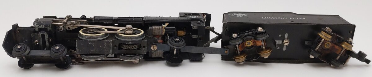 American Flyer 300 Vintage S Reading 4-4-2 Atlantic Steam Locomotive & Tender VG