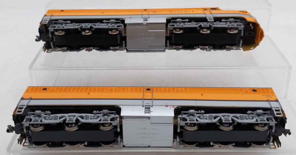 Proto 2000 920-40104 HO Scale Rio Grande Alco PA/PB Diesel Locomotive Set VG