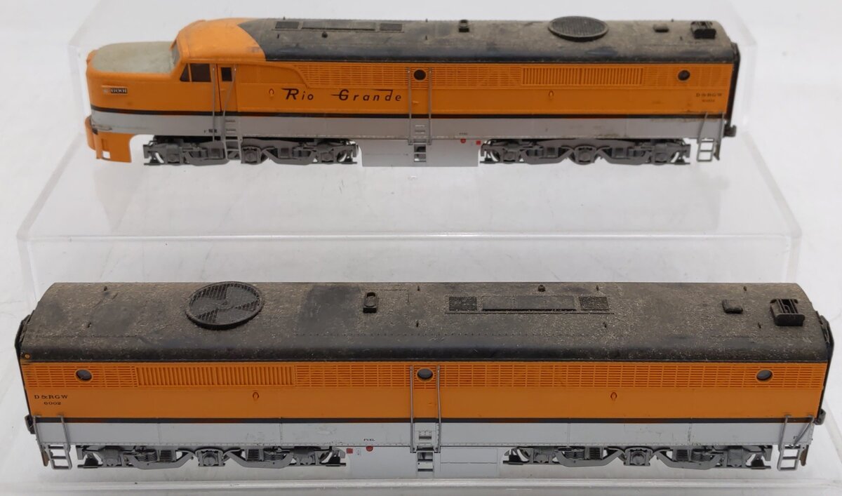 Proto 2000 920-40104 HO Scale Rio Grande Alco PA/PB Diesel Locomotive Set VG