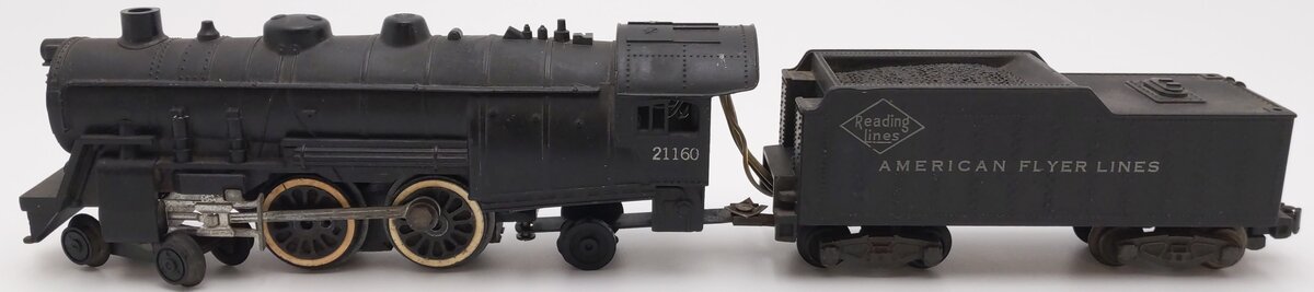 American Flyer 21160 Vintage S Reading Atlantic 4-4-2 Steam Locomotive & Tender VG