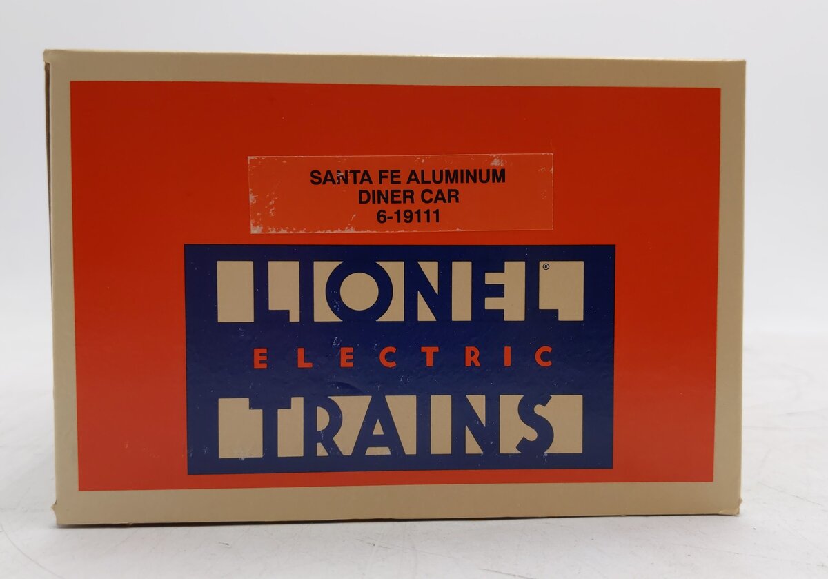 Lionel 6-19111 O Gauge Santa Fe Aluminum Diner Car #601 EX/Box