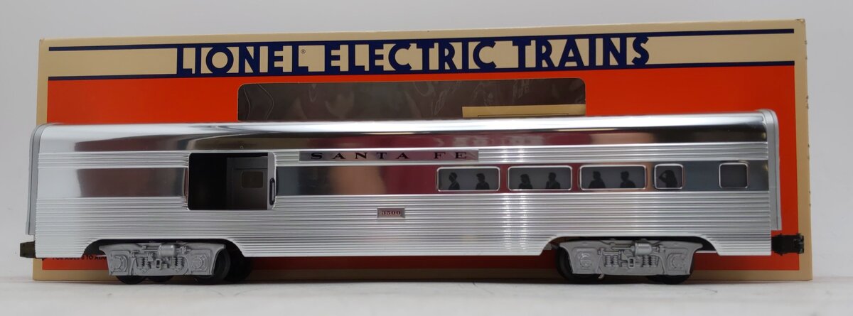 Lionel 6-19110 O Gauge Santa Fe Aluminum Combine Car #3500 EX/Box