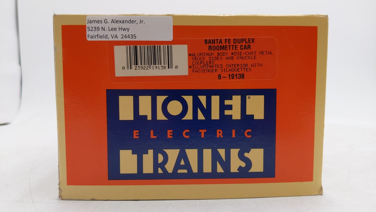 Lionel 6-19138 O Gauge Santa Fe 