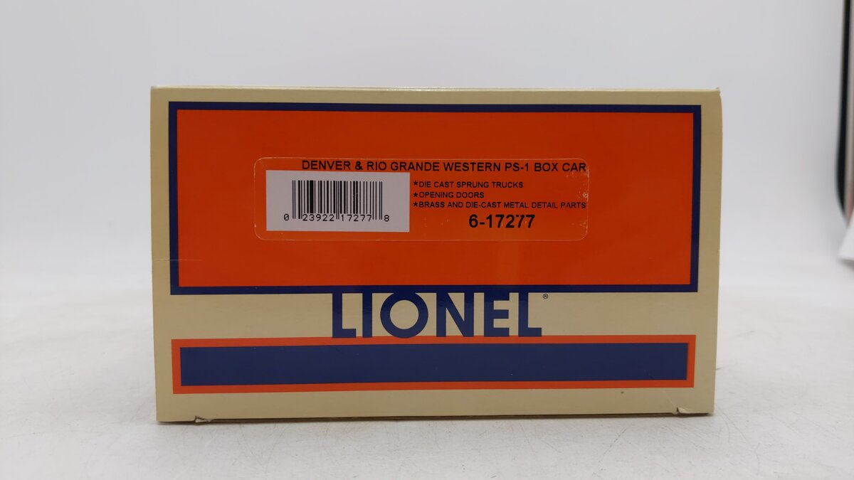 Lionel 6-17277 O Gauge Denver & Rio Grande Western PS-1 Boxcar #69676 EX/Box