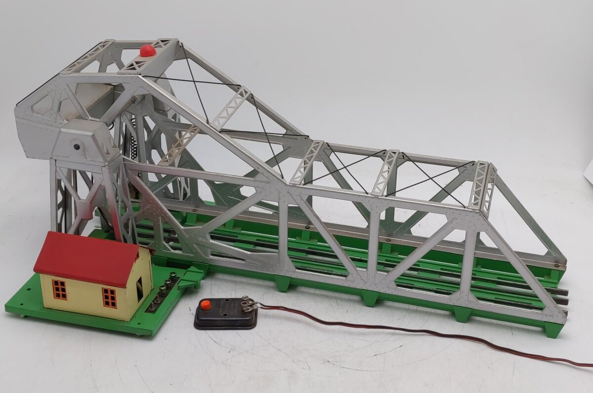 Lionel 313 Vintage O Gray Operating Bascule Bridge VG