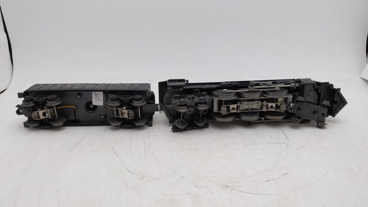 Lionel 2055 Vintage O 4-6-4 Hudson Steam Locomotive with 6026W Tender VG