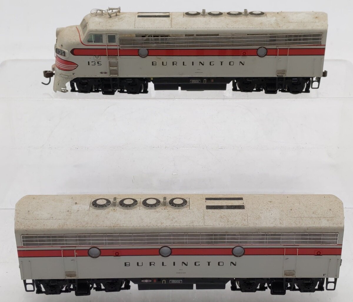 Athearn G2503 HO Scale CB&Q F-3 AB Diesel Set #135 VG