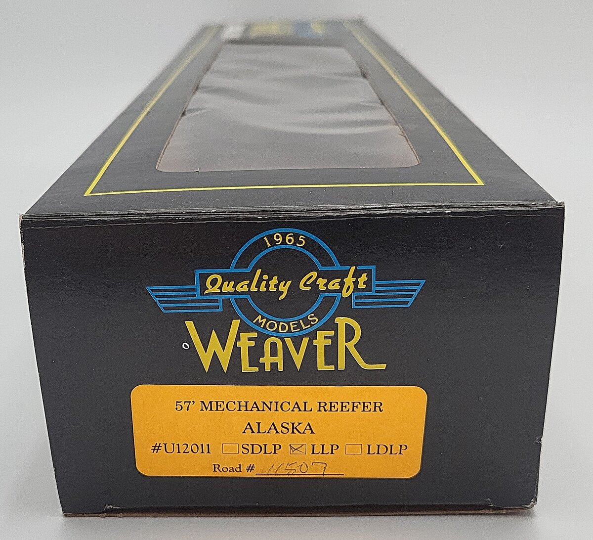 Weaver U12011LLP O Gauge ARR Alaska 57' Mechanical Reefer #11507 (3 Rail) LN/Box