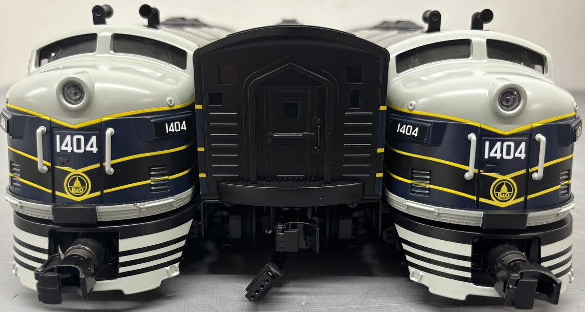 MTH 30-20802-1 Baltimore & Ohio F3 ABA Diesel Engine with PS3 #1404
