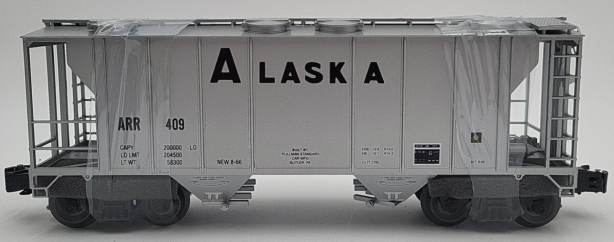 Weaver O Gauge PS-2 ARR Alaska Covered Hopper #409 (3 Rail) LN/Box
