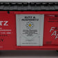 USA Trains San Val Discount Butz & Ausfahirtz Steel Box Car w/ Fart Machine EX/Box