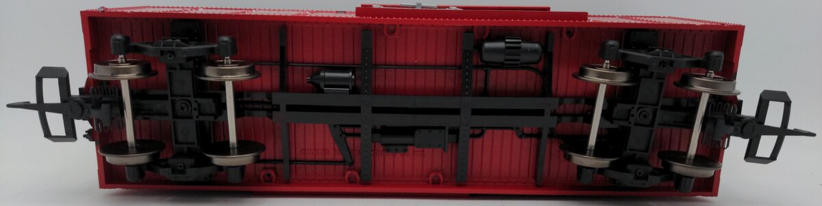 USA Trains San Val Discount Butz & Ausfahirtz Steel Box Car w/ Fart Machine EX/Box