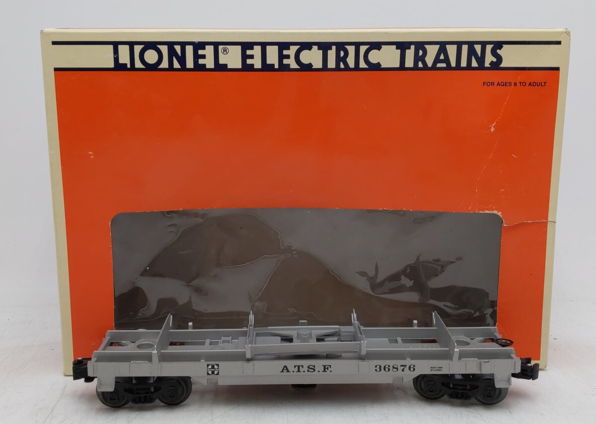 Lionel AT&SF Operating Log Dump Car #36876 EX/Box