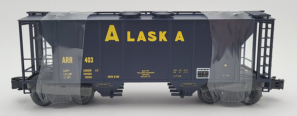 Weaver O Gauge PS-2 ARR Alaska Covered Hopper #403 (3 Rail) LN