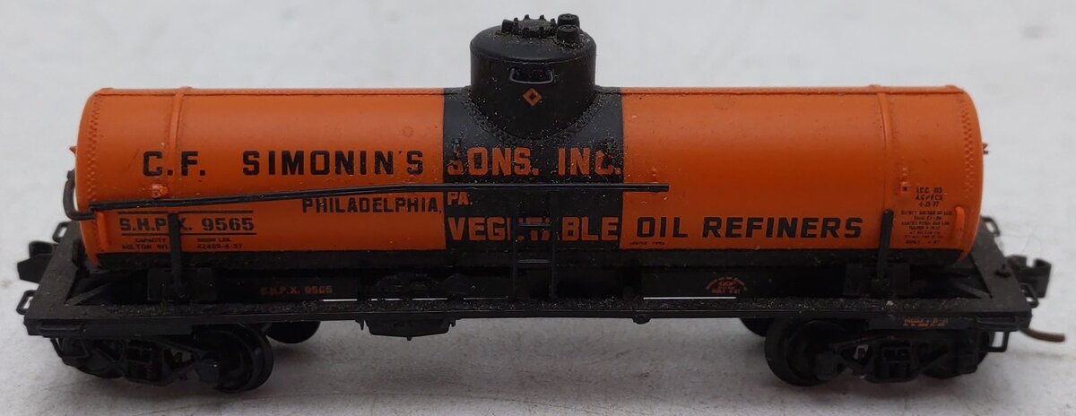 Yesteryear N Scale Shippers Car Line Tank Car #9565 VG/Box