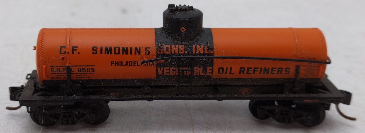 Yesteryear N Scale Shippers Car Line Tank Car #9565 VG/Box